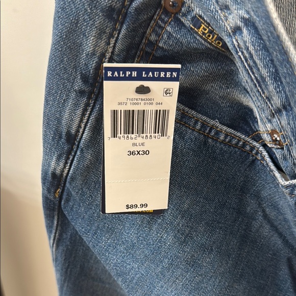 Ralph Lauren Straight Blue Jeans Timeless Design - Picture 3 of 6